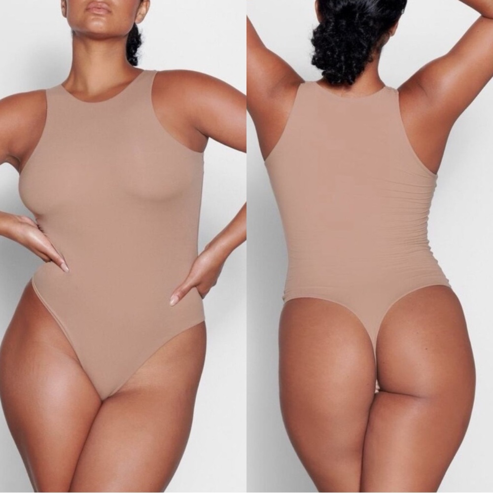 SKIMS Sienna Fits Everybody High Neck Tank Top Bodysuit